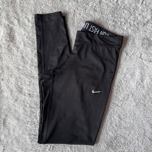 Nike Dri-FIT Running Leggings Black Run Fast Live Fearless Tights‎ Womens Small